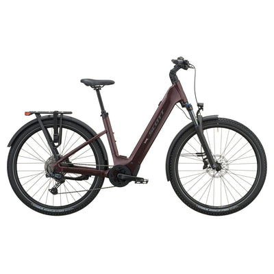 Bicicletas Eléctricas eUrbanas Scott Axis 10 Wave 2027 Aubergine Red #2
