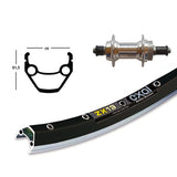 Rear Wheel Winora Exal ZX19 Quick Release 100mm 6/7s Black/Silver