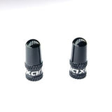 Fasi Presta Valve Aluminum Dust Cap Set Black Anodized