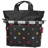Klickfix Reisenthel Front Basket 34x31x17.5cm Black/Dots