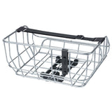 Basil Portland Rear Basket MIK Plate 25L 43.5x36x22.5cm Aluminum Vintage Silver